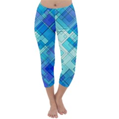 Abstract Squares Arrangement Capri Winter Leggings  by Nexatart