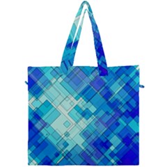 Abstract Squares Arrangement Canvas Travel Bag