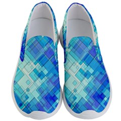 Abstract Squares Arrangement Men s Lightweight Slip Ons