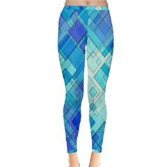 Abstract Squares Arrangement Inside Out Leggings