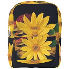 Sun Flower Blossom Bloom Particles Full Print Backpack by Nexatart