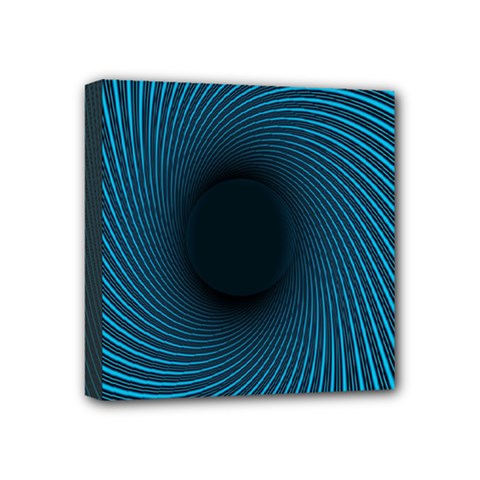 Background Spiral Abstract Pattern Mini Canvas 4  X 4  by Nexatart