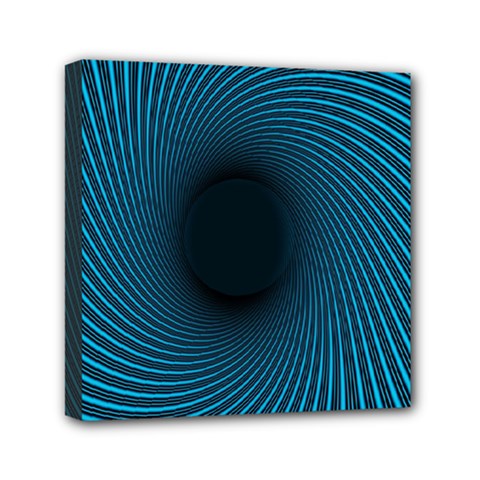 Background Spiral Abstract Pattern Mini Canvas 6  X 6  by Nexatart