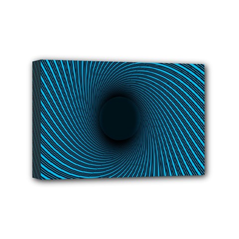 Background Spiral Abstract Pattern Mini Canvas 6  X 4  by Nexatart