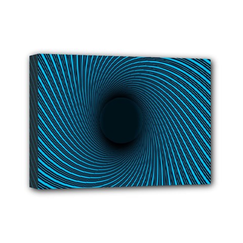 Background Spiral Abstract Pattern Mini Canvas 7  X 5  by Nexatart