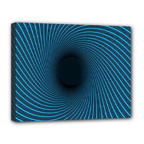 Background Spiral Abstract Pattern Canvas 14  X 11  by Nexatart