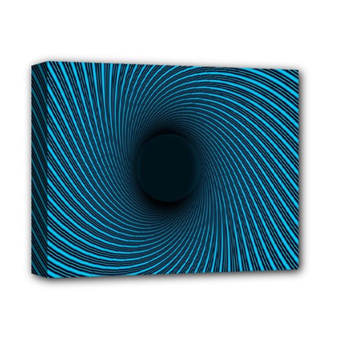 Background Spiral Abstract Pattern Deluxe Canvas 14  X 11  by Nexatart