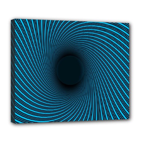 Background Spiral Abstract Pattern Deluxe Canvas 24  X 20   by Nexatart