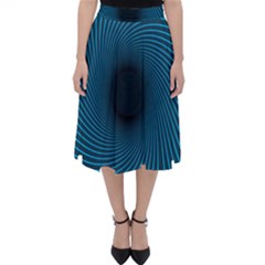 Background Spiral Abstract Pattern Folding Skater Skirt by Nexatart