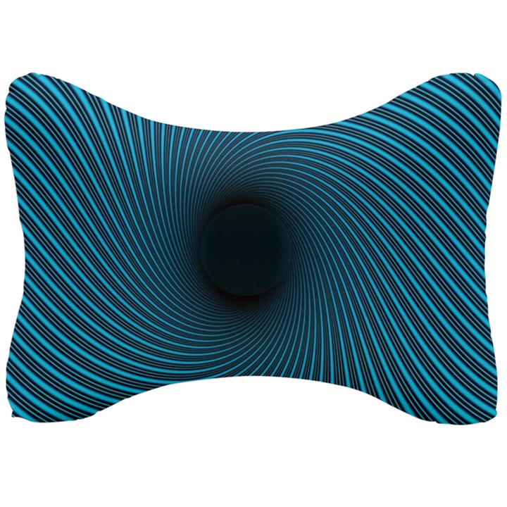 Background Spiral Abstract Pattern Seat Head Rest Cushion