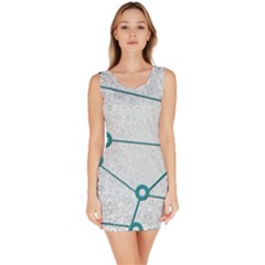 Network Social Abstract Bodycon Dress by Nexatart