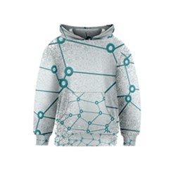 Network Social Abstract Kids  Pullover Hoodie by Nexatart