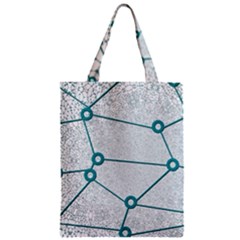 Network Social Abstract Zipper Classic Tote Bag by Nexatart