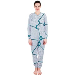 Network Social Abstract Onepiece Jumpsuit (ladies)  by Nexatart