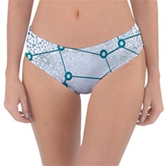 Network Social Abstract Reversible Classic Bikini Bottoms by Nexatart