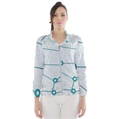 Network Social Abstract Windbreaker (women) by Nexatart