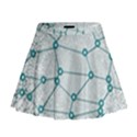 Network Social Abstract Mini Flare Skirt View1