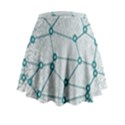 Network Social Abstract Mini Flare Skirt View2