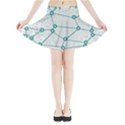 Network Social Abstract Mini Flare Skirt View3