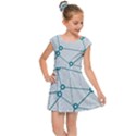 Network Social Abstract Kids Cap Sleeve Dress View1