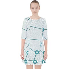 Network Social Abstract Pocket Dress by Nexatart