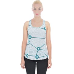 Network Social Abstract Piece Up Tank Top by Nexatart