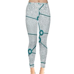 Network Social Abstract Inside Out Leggings