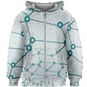 Network Social Abstract Kids Zipper Hoodie Without Drawstring View1