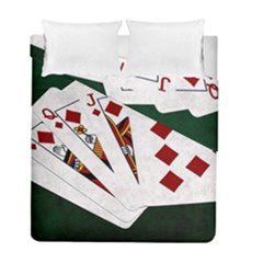 Poker Hands   Royal Flush Diamonds Duvet Cover Double Side (full/ Double Size) by FunnyCow