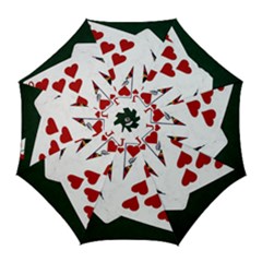 Poker Hands   Royal Flush Hearts Golf Umbrellas by FunnyCow