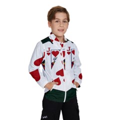 Poker Hands   Royal Flush Hearts Windbreaker (kids)