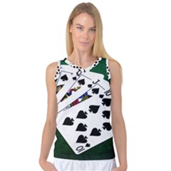 Poker Hands   Royal Flush Spades Women s Basketball Tank Top by FunnyCow