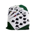 Poker Hands   Royal Flush Spades Drawstring Pouches (Extra Large) View1