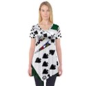 Poker Hands   Royal Flush Spades Short Sleeve Tunic  View1