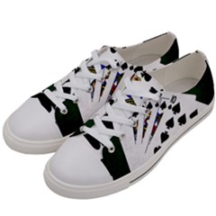 Poker Hands   Royal Flush Spades Women s Low Top Canvas Sneakers by FunnyCow