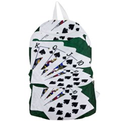 Poker Hands   Royal Flush Spades Foldable Lightweight Backpack by FunnyCow