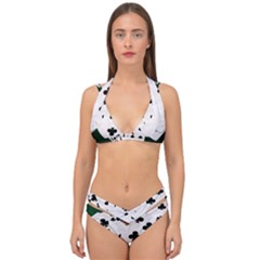 Poker Hands   Straight Flush Clubs Double Strap Halter Bikini Set by FunnyCow