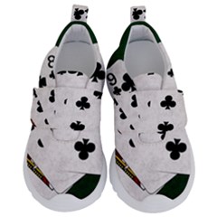 Poker Hands   Straight Flush Clubs Velcro Strap Shoes by FunnyCow