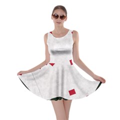 Poker Hands   Straight Flush Diamonds Skater Dress by FunnyCow