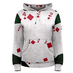 Poker Hands   Straight Flush Diamonds Women s Pullover Hoodie by FunnyCow