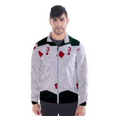 Poker Hands   Straight Flush Diamonds Windbreaker (men) by FunnyCow