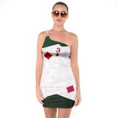 Poker Hands   Straight Flush Diamonds One Soulder Bodycon Dress by FunnyCow