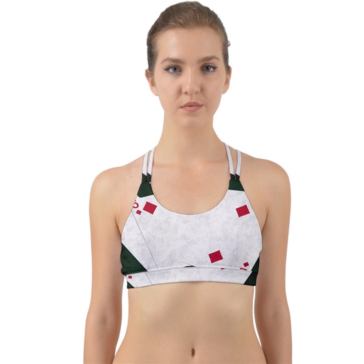 Poker Hands   Straight Flush Diamonds Back Web Sports Bra