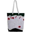 Poker Hands   Straight Flush Diamonds Full Print Rope Handle Tote (Small) View2