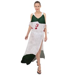 Poker Hands   Straight Flush Diamonds Maxi Chiffon Cover Up Dress by FunnyCow