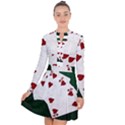 Poker Hands Straight Flush Hearts Long Sleeve Panel Dress View1