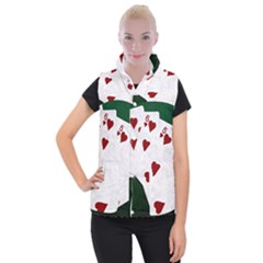 Poker Hands Straight Flush Hearts Women s Button Up Vest by FunnyCow