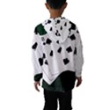 Poker Hands Straight Flush Spades Hooded Windbreaker (Kids) View2