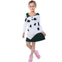 Poker Hands Straight Flush Spades Kids  Long Sleeve Velvet Dress View1