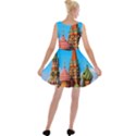 Moscow Kremlin and St. Basil Cathedral Velvet Skater Dress View2